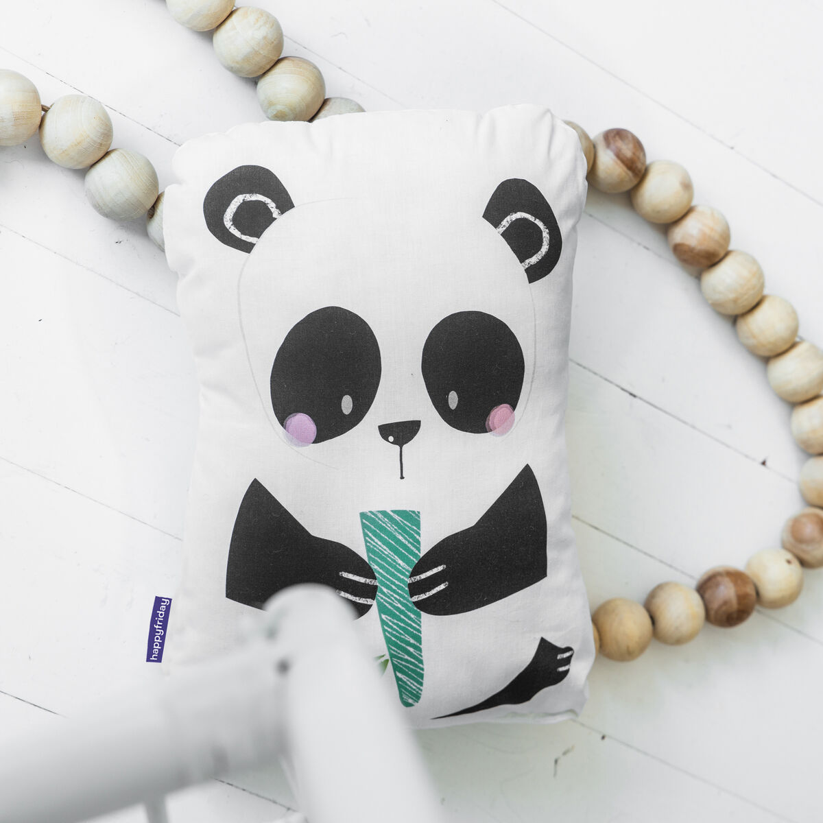 spilvens HappyFriday Daudzkrāsains Panda 40 x 30 cm